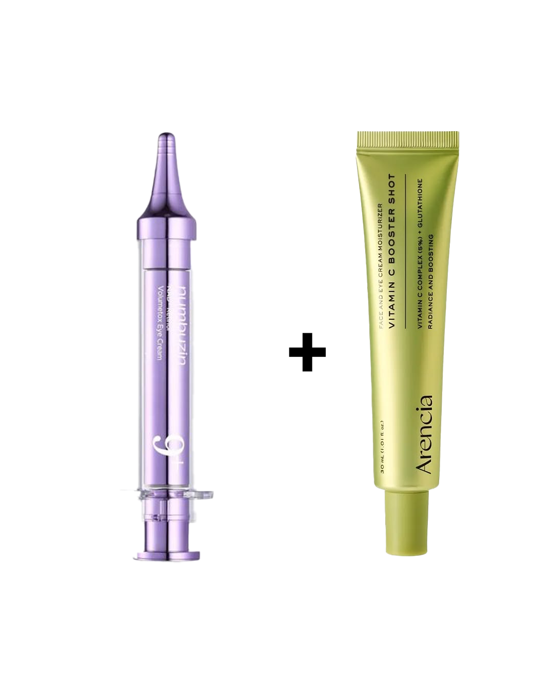 Numbuzin No.9 NAD+ Retinol Volumetox Eye Cream + ARENCIA VITAMIN C BOOSTER SHOT
