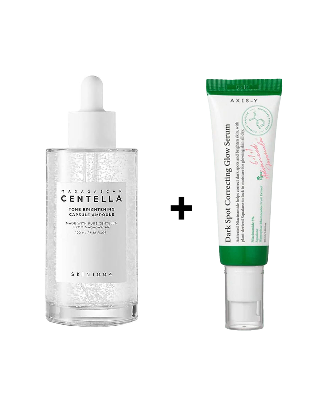 Skin1004 CENTELLA TONE BRIGHTENING CAPSULE AMPOULE +  + Axis-Y Dark Spot Correcting Glow