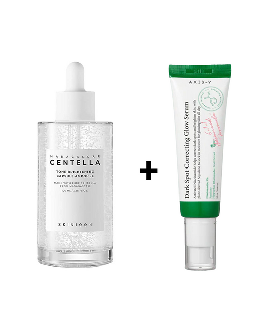 Skin1004 CENTELLA TONE BRIGHTENING CAPSULE AMPOULE +  + Axis-Y Dark Spot Correcting Glow