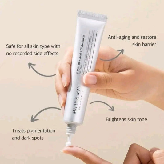 mary&may eye cream Tranexamic Acid + Glutathione ( big size )